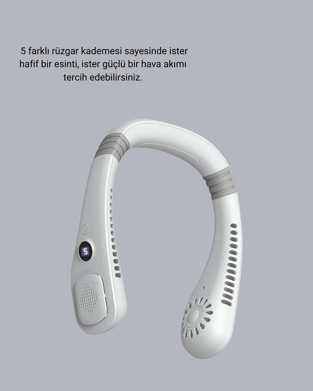 Taşınabilir Boyun Fanı Sessiz Çalışma ve USB Şarj Özellikli - Lisinya Taşınabilir Boyun Fanı Sessiz Çalışma ve USB Şarj Özellikli - Lisinya
