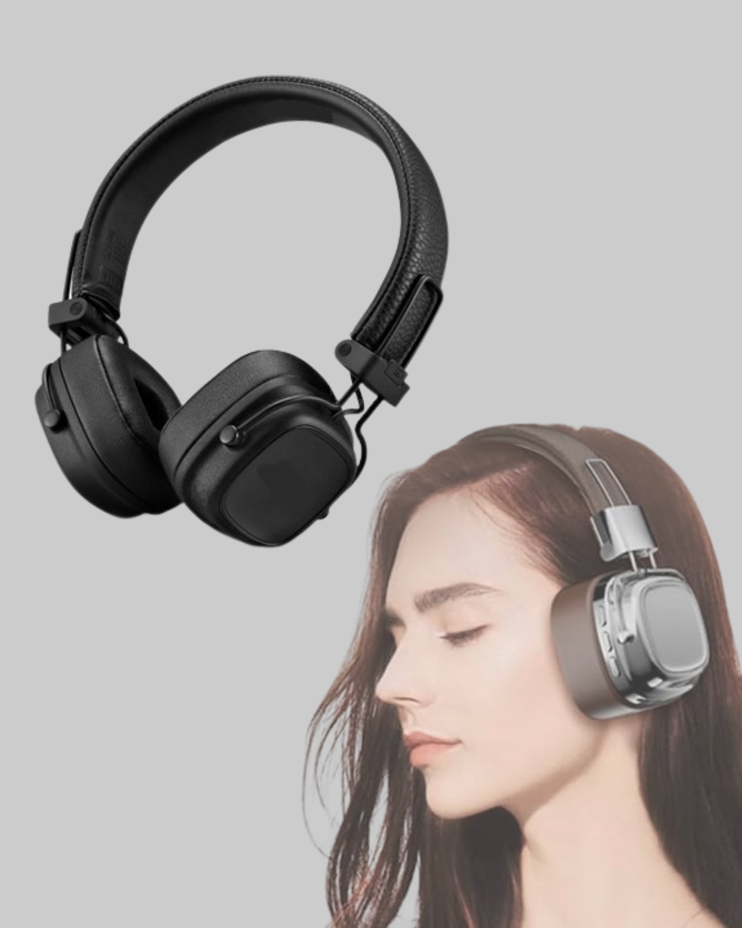 Bluetooth Kablosuz Kulak Üstü Kulaklık Katlanabilir Konforlu ve Şık Tasarımlı - Lisinya