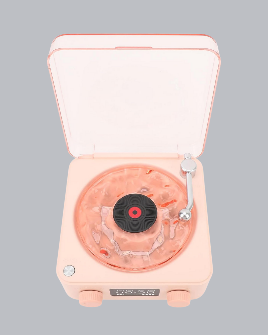 Gece Lambası Stereo Bluetooth Hoparlör Dijital Saat Su Dalgası Efektli 3-ü-1 Cihaz - Lisinya