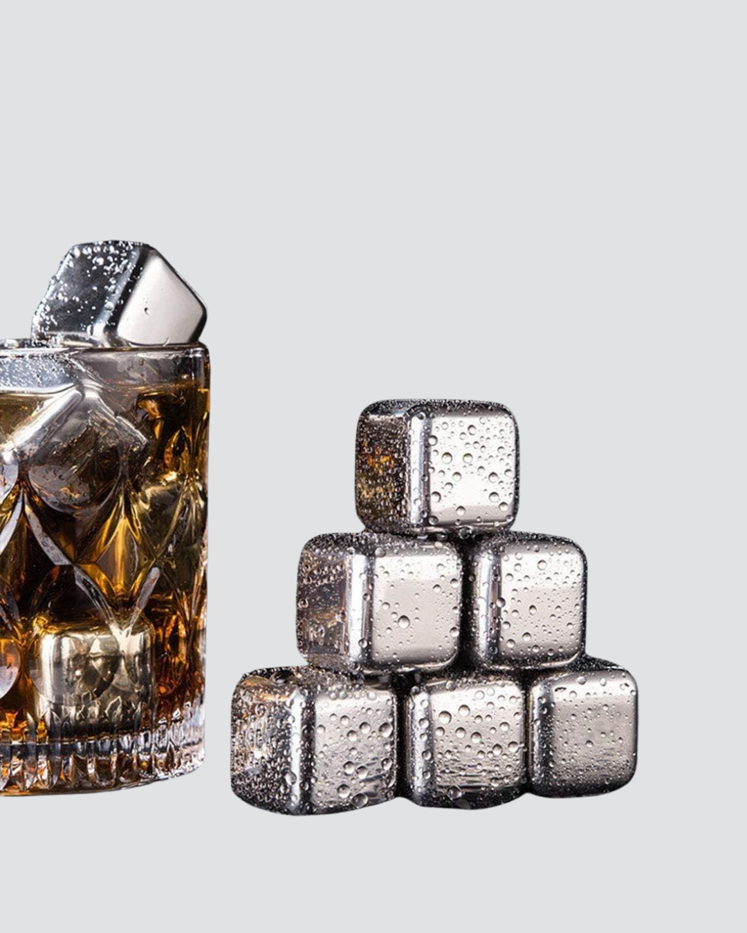 304 Paslanmaz Çelik Buz Küpü Seti Sulandırmadan Soğutan Yeniden Kullanılabilir - Lisinya