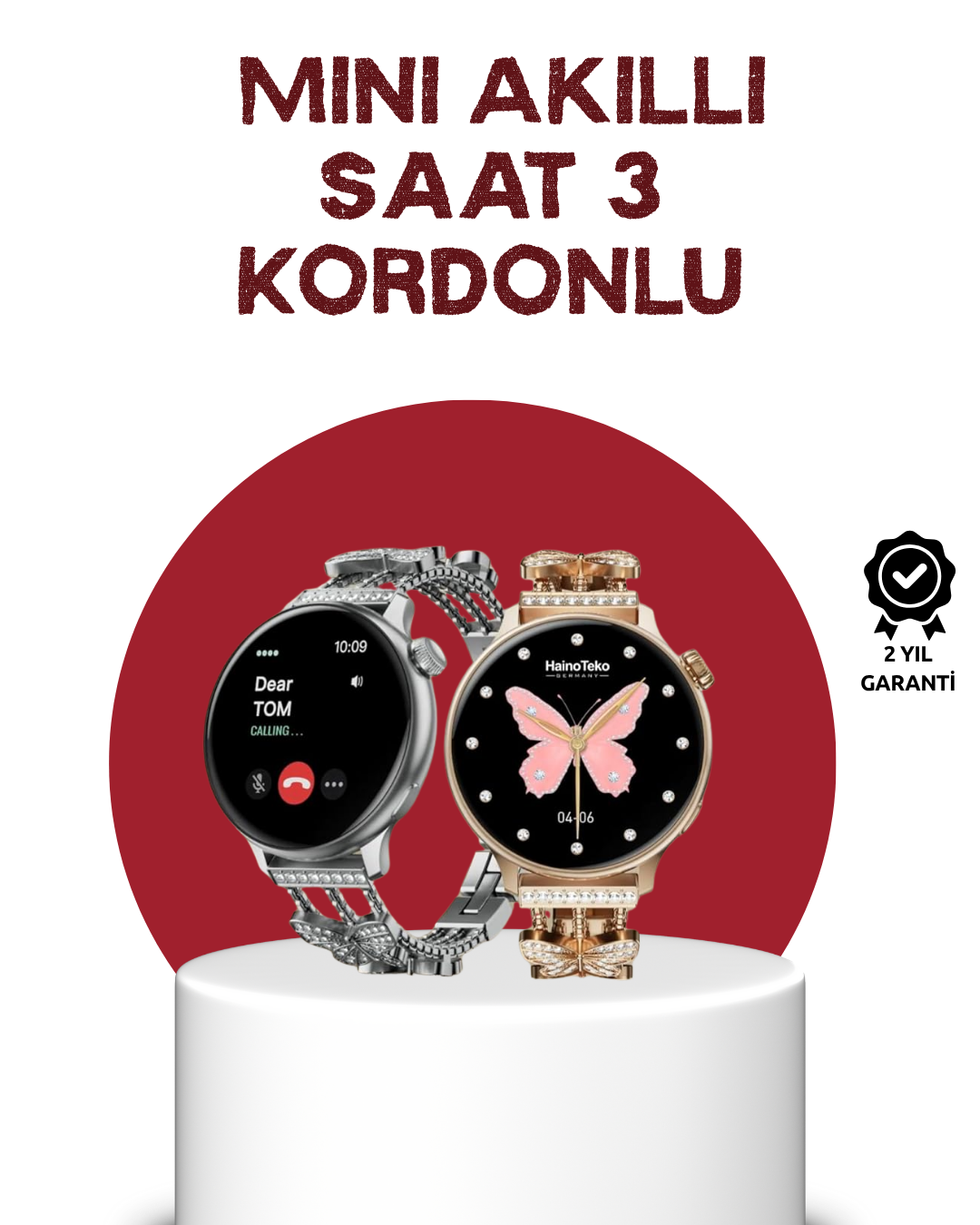 Akıllı Saat – Dokunmatik Ekran, Spor Modu ve Kalp Atış Sensörü - Lisinya