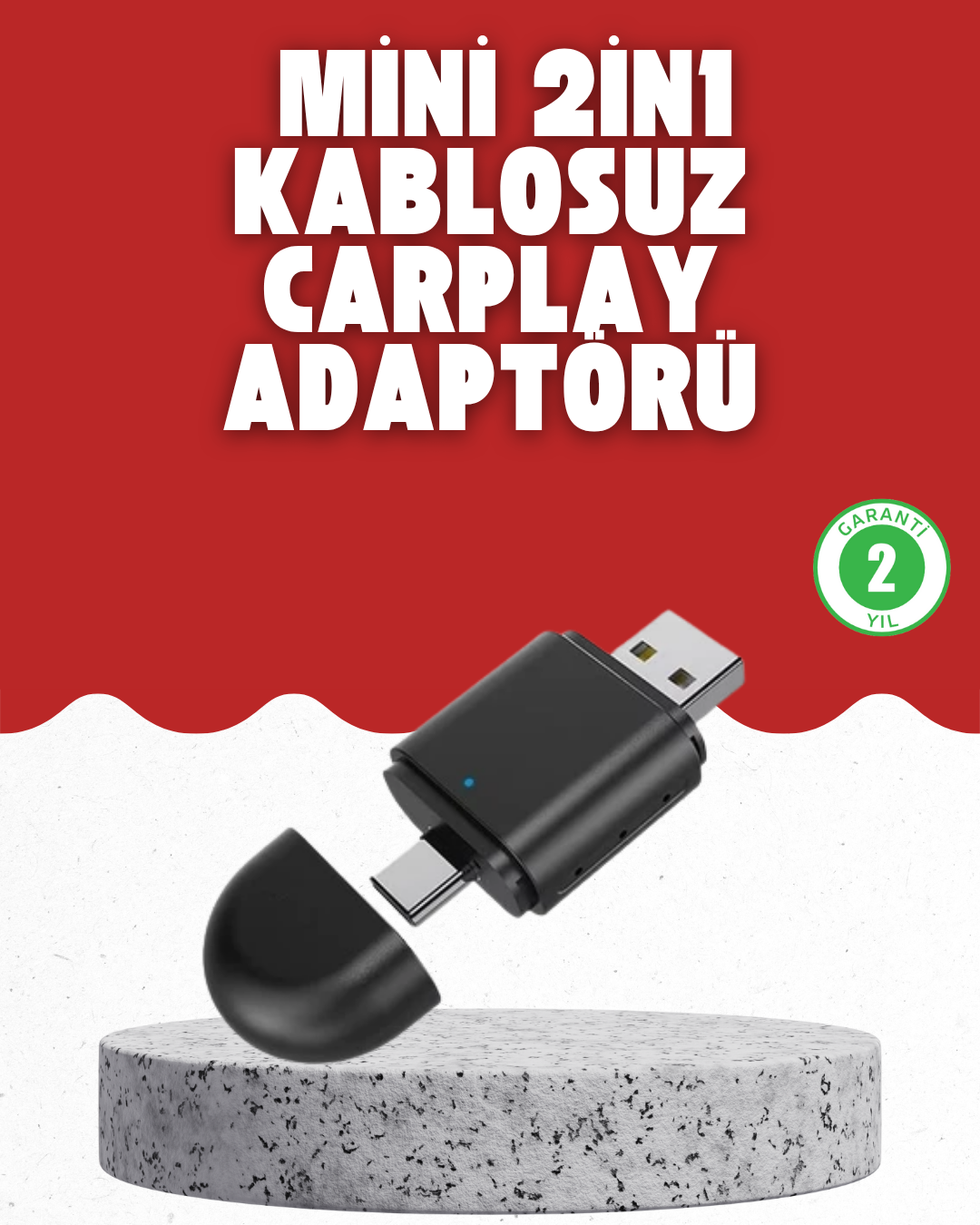 Kablosuz CarPlay Dönüştürücü – Akıllı Tak & Çalıştır Araç Adaptörü - Lisinya Kablosuz CarPlay Dönüştürücü – Akıllı Tak & Çalıştır Araç Adaptörü - Lisinya