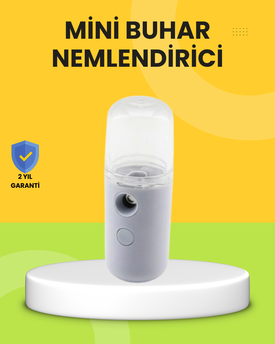 Kablosuz Şarjlı Buharlı Nemlendirici – Enerji Tasarruflu Taşınabilir Cilt Bakım Cihazı - Lisinya