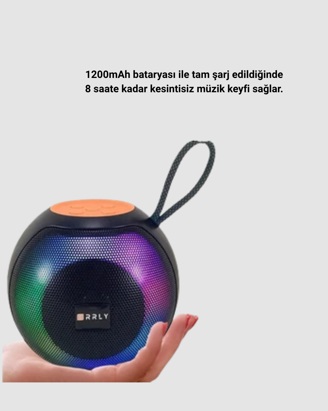 Bluetooth 5.0 Hoparlör – RGB Işıklı, Güçlü Bas ve 360° Surround Ses - Lisinya