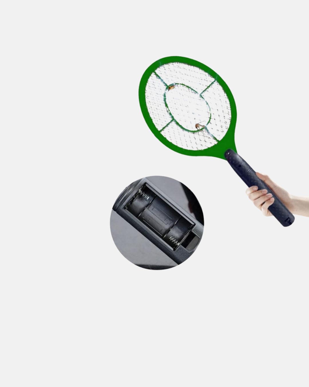 Taşınabilir Elektronik Sineklik – Üç Katmanlı Güvenli Izgara ve Kimyasız Koruma - Lisinya