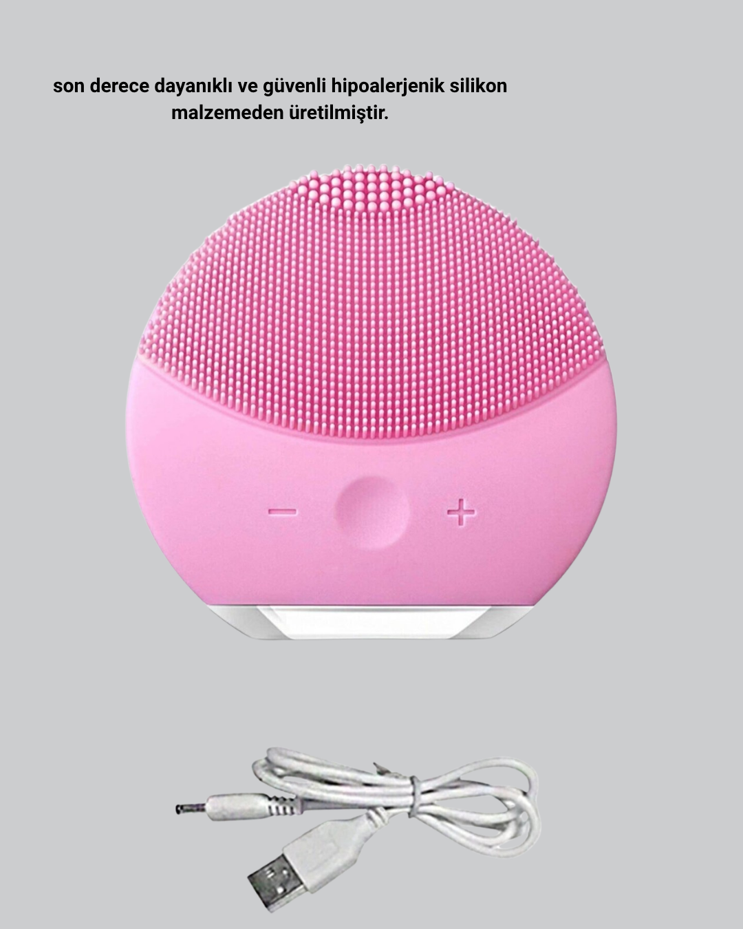 Taşınabilir Silikon Masaj Aleti – Derin Temizlik, Yüz ve El Kullanımına Uygun - Lisinya