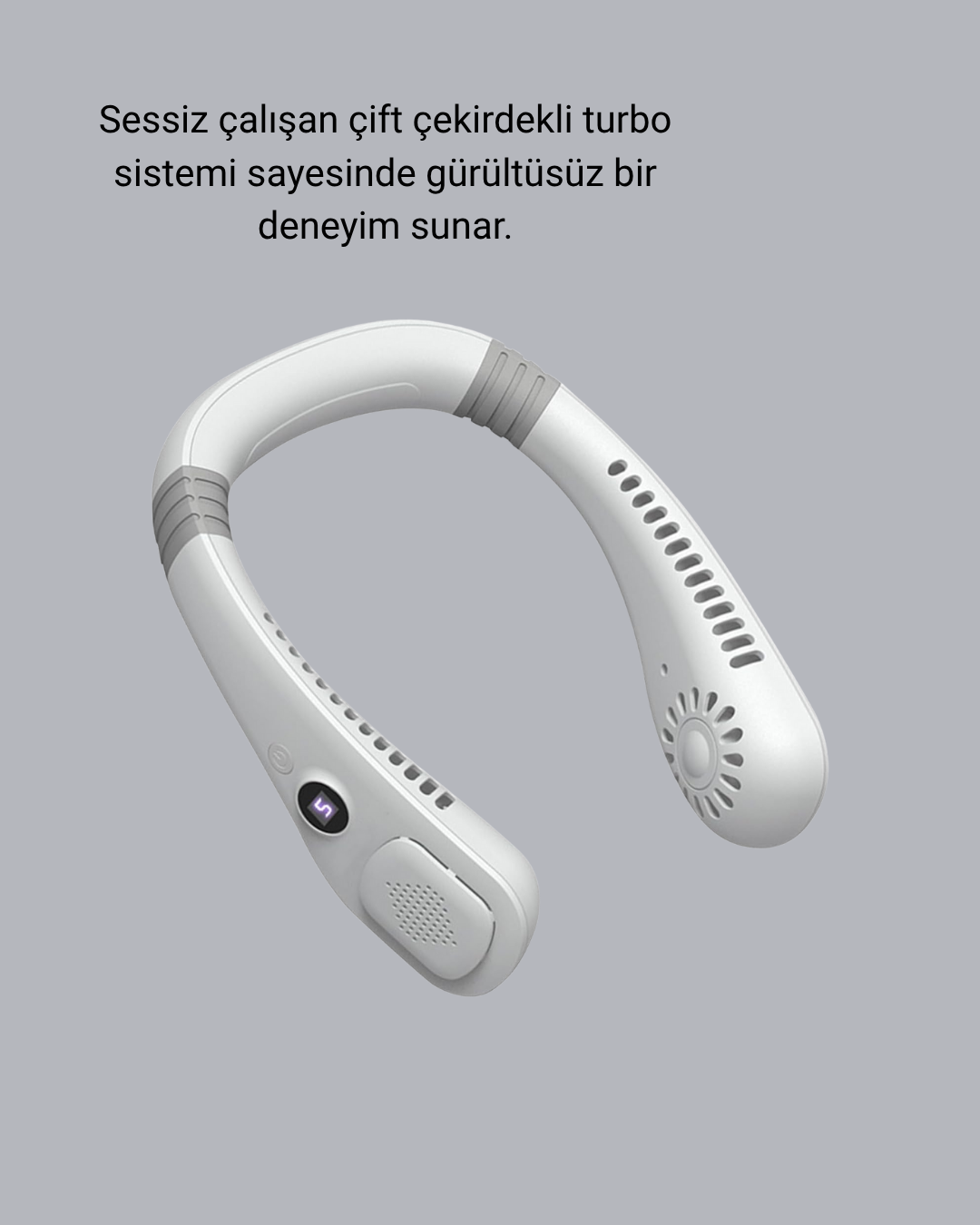 Taşınabilir Boyun Fanı Sessiz Çalışma ve USB Şarj Özellikli - Lisinya Taşınabilir Boyun Fanı Sessiz Çalışma ve USB Şarj Özellikli - Lisinya