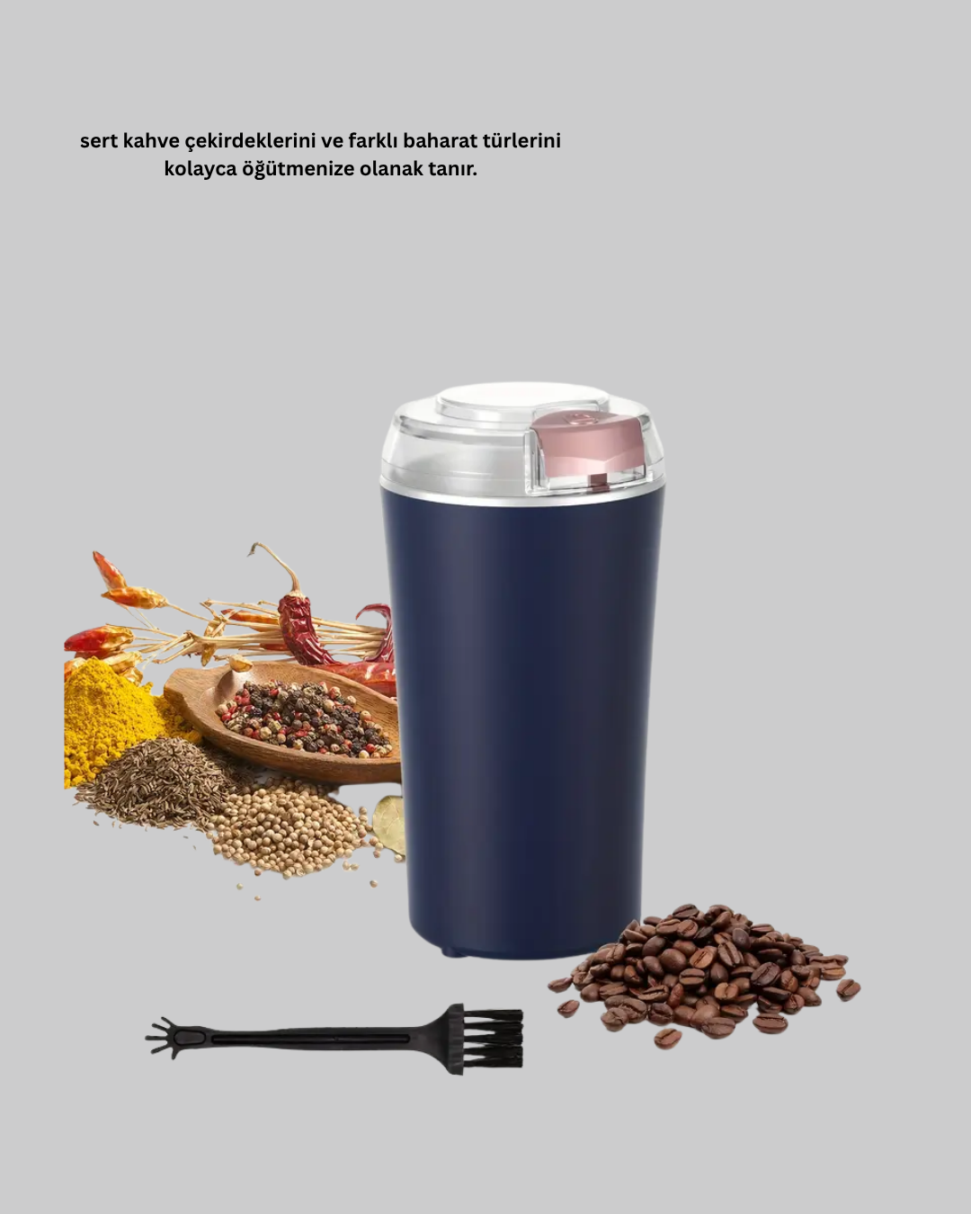 Paslanmaz Çelik Otomatik Öğütücü Kolay Temizlenebilir Yedek Bıçaklı - Lisinya