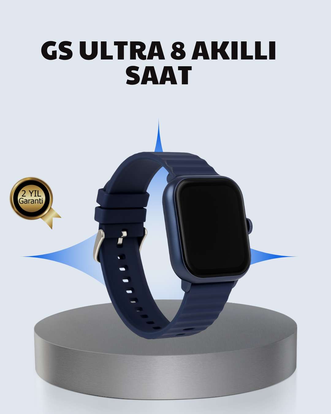 Akıllı Saat 360 mAh Çoklu Spor Modlu Lacivert Siyah Kordon - Lisinya Akıllı Saat 360 mAh Çoklu Spor Modlu Lacivert Siyah Kordon - Lisinya
