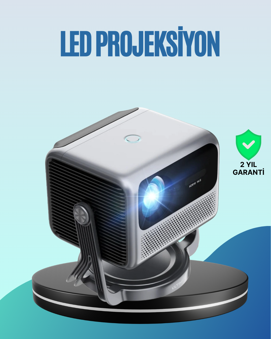 Smart Projector Android TV Otomatik Odaklı Full HD - Lisinya
