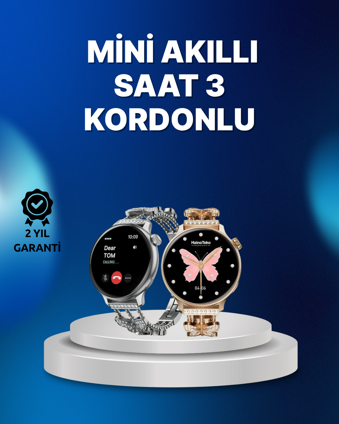 Akıllı Saat – Uzun Pil Ömrü, IP67 Suya Dayanıklılık, Şık ve Hafif - Lisinya