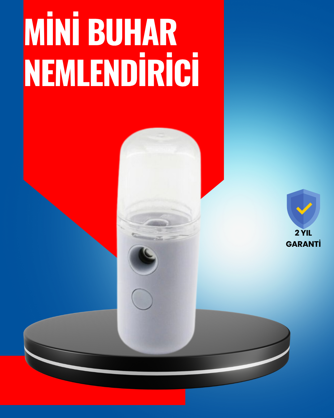 Mini Şarjlı Buhar Nemlendirici – Taşınabilir, Enerji Tasarruflu, Kablosuz Kullanım - Lisinya