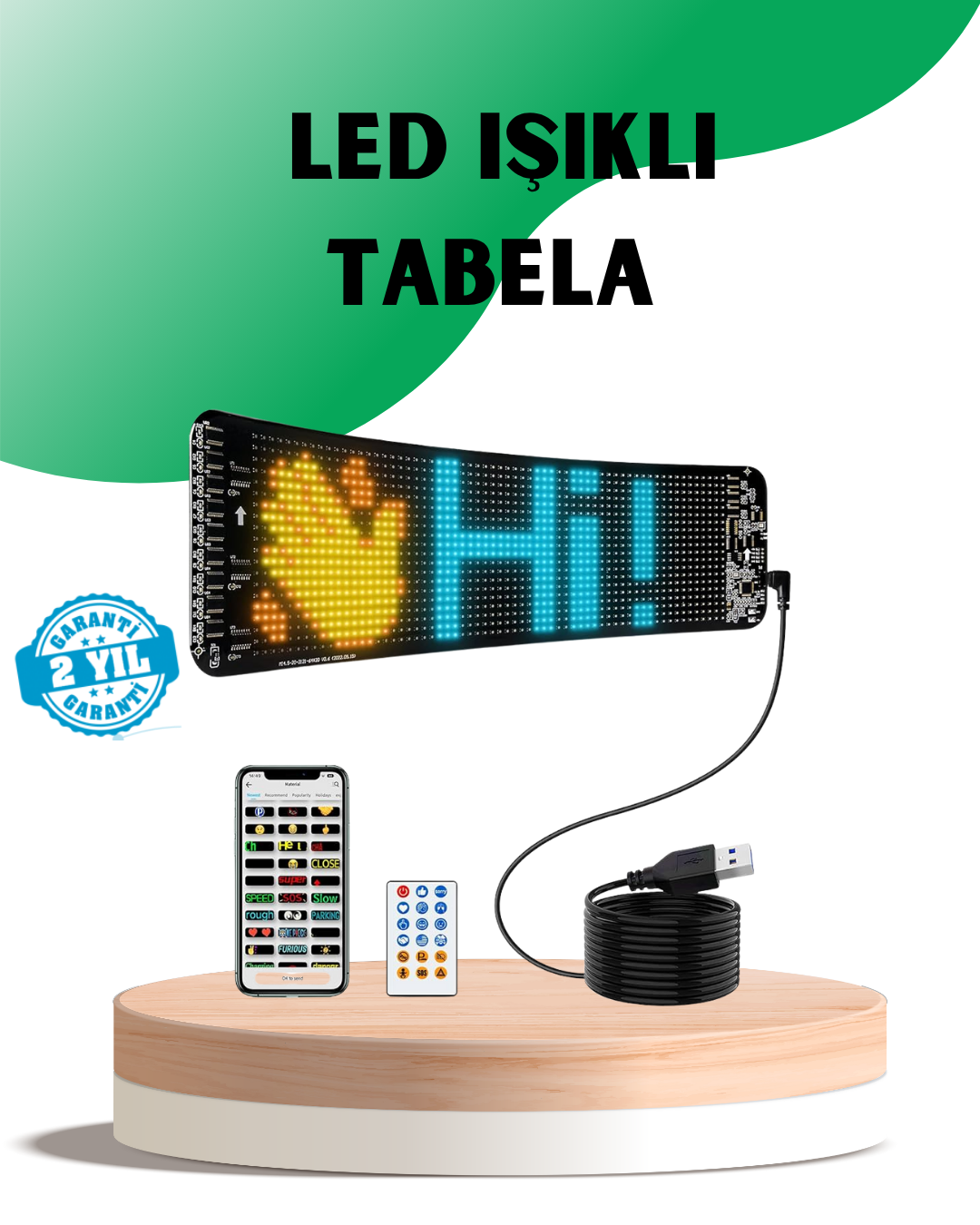 USB Destekli LED Mağaza Tabelası – Renkli RGB Kayan Yazı Paneli - Lisinya USB Destekli LED Mağaza Tabelası – Renkli RGB Kayan Yazı Paneli - Lisinya