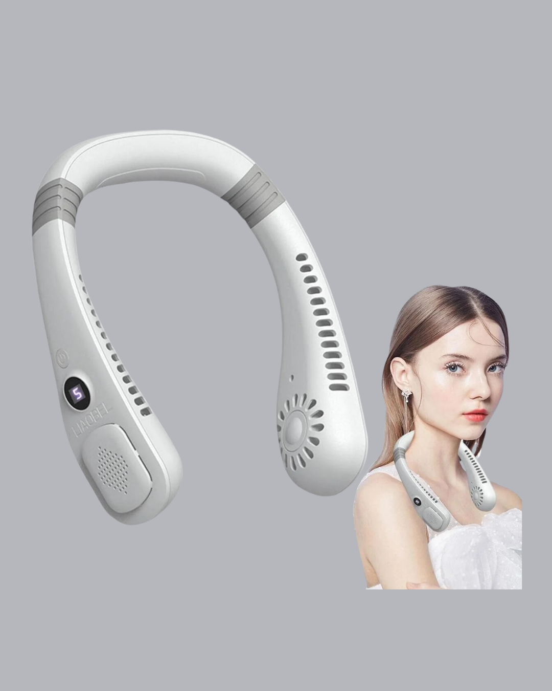 Taşınabilir Boyun Fanı Sessiz Çalışma ve USB Şarj Özellikli - Lisinya Taşınabilir Boyun Fanı Sessiz Çalışma ve USB Şarj Özellikli - Lisinya