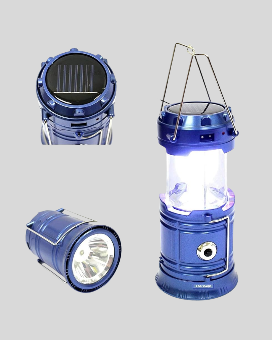 Güneş Enerjili Kamp Lambası Şarjlı Taşınabilir Kompakt Açık Hava Işığı - Lisinya