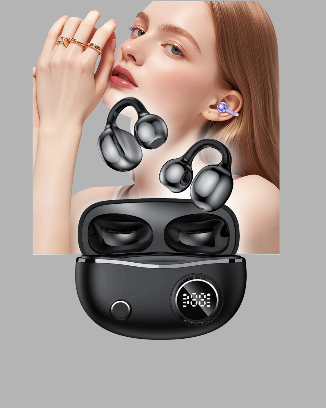 Açık Tasarım Spor Kulaklık Hafif Silikon Kaplama APTX Ses Teknolojili - Lisinya