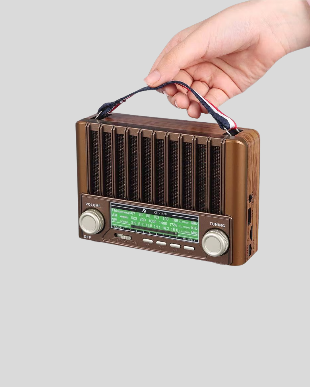 Taşınabilir Hoparlör Güneş Panelli Bluetooth USB SD FM AM SW Radyo - Lisinya