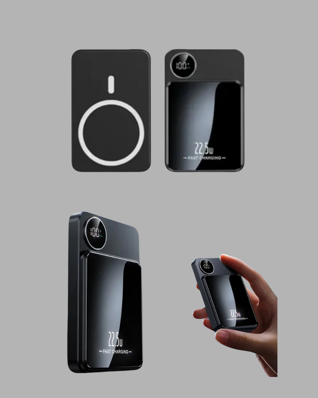 Manyetik Güç Bankası 15W Kablosuz 20W PD Hızlı Şarj - Lisinya