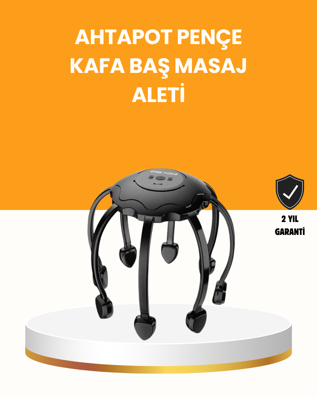 Saç Derisi Masaj Aleti 8 Bağımsız Kol 3 Modlu Derin Rahatlama - Lisinya Saç Derisi Masaj Aleti 8 Bağımsız Kol 3 Modlu Derin Rahatlama - Lisinya