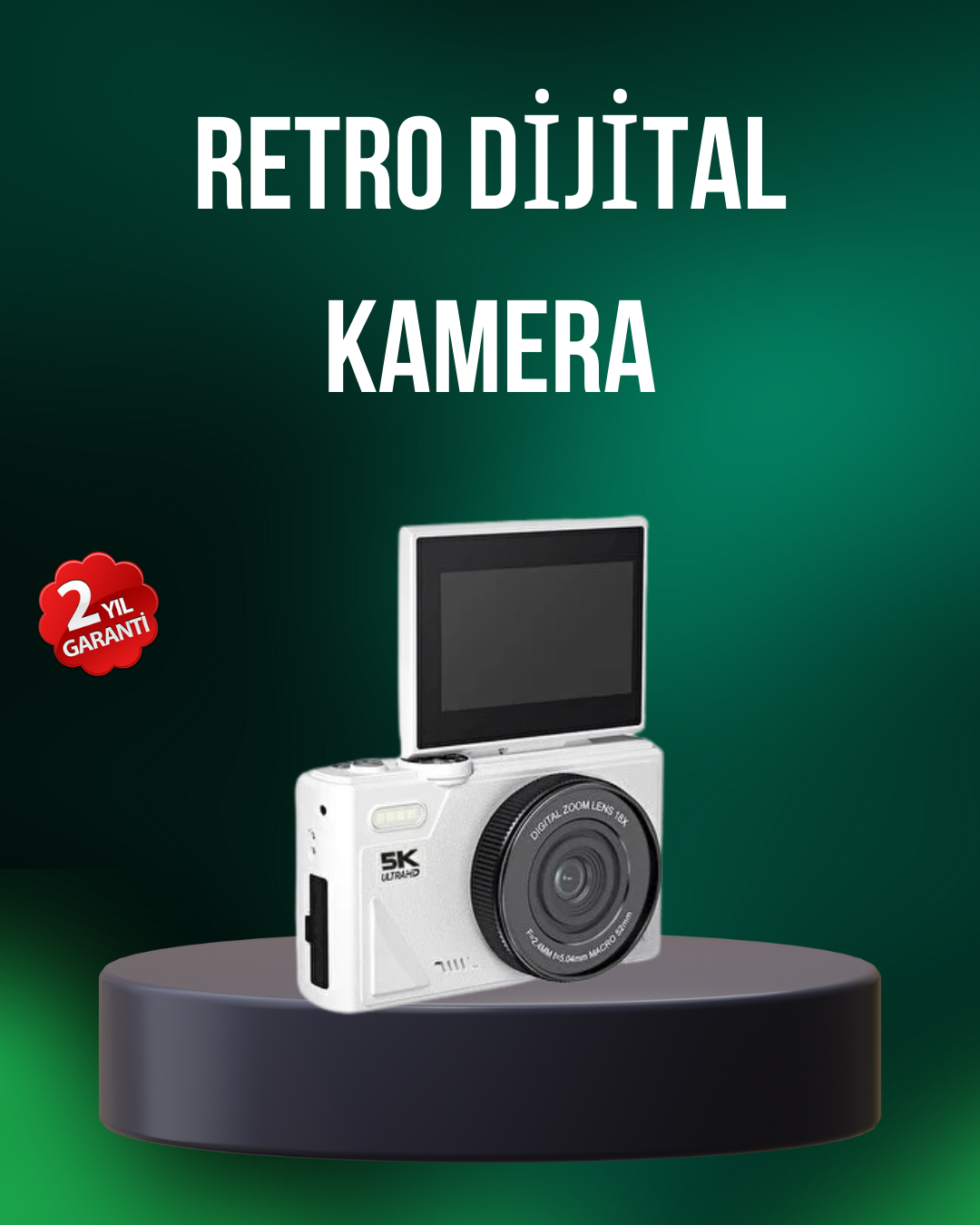 5K 75MP Dijital Kamera WiFi Aktarımlı Otofokus ve 18x Dijital Zoom - Lisinya 5K 75MP Dijital Kamera WiFi Aktarımlı Otofokus ve 18x Dijital Zoom - Lisinya