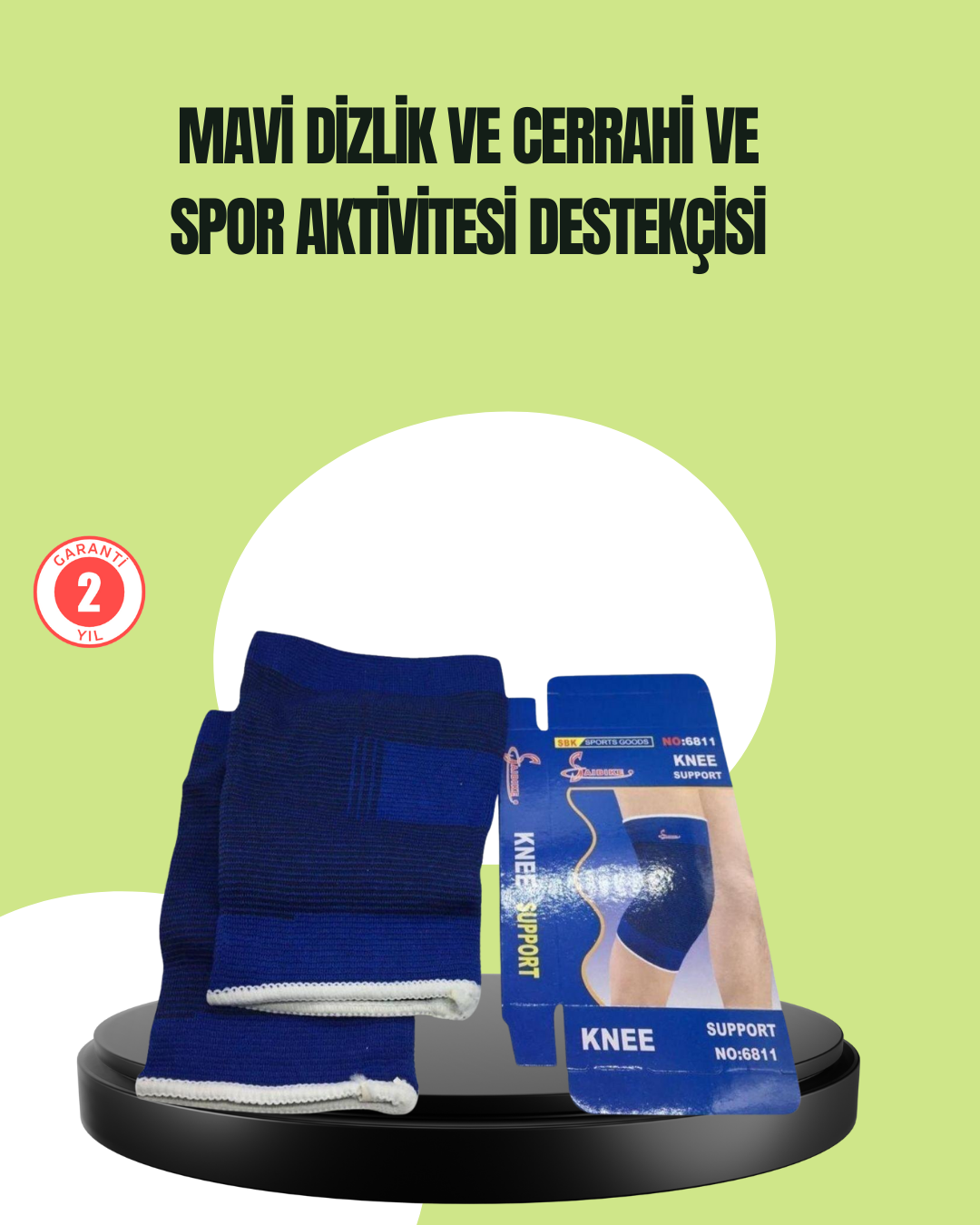 Spor İçin Diz Destek Bandı Anti Kayma Yapısı - Lisinya