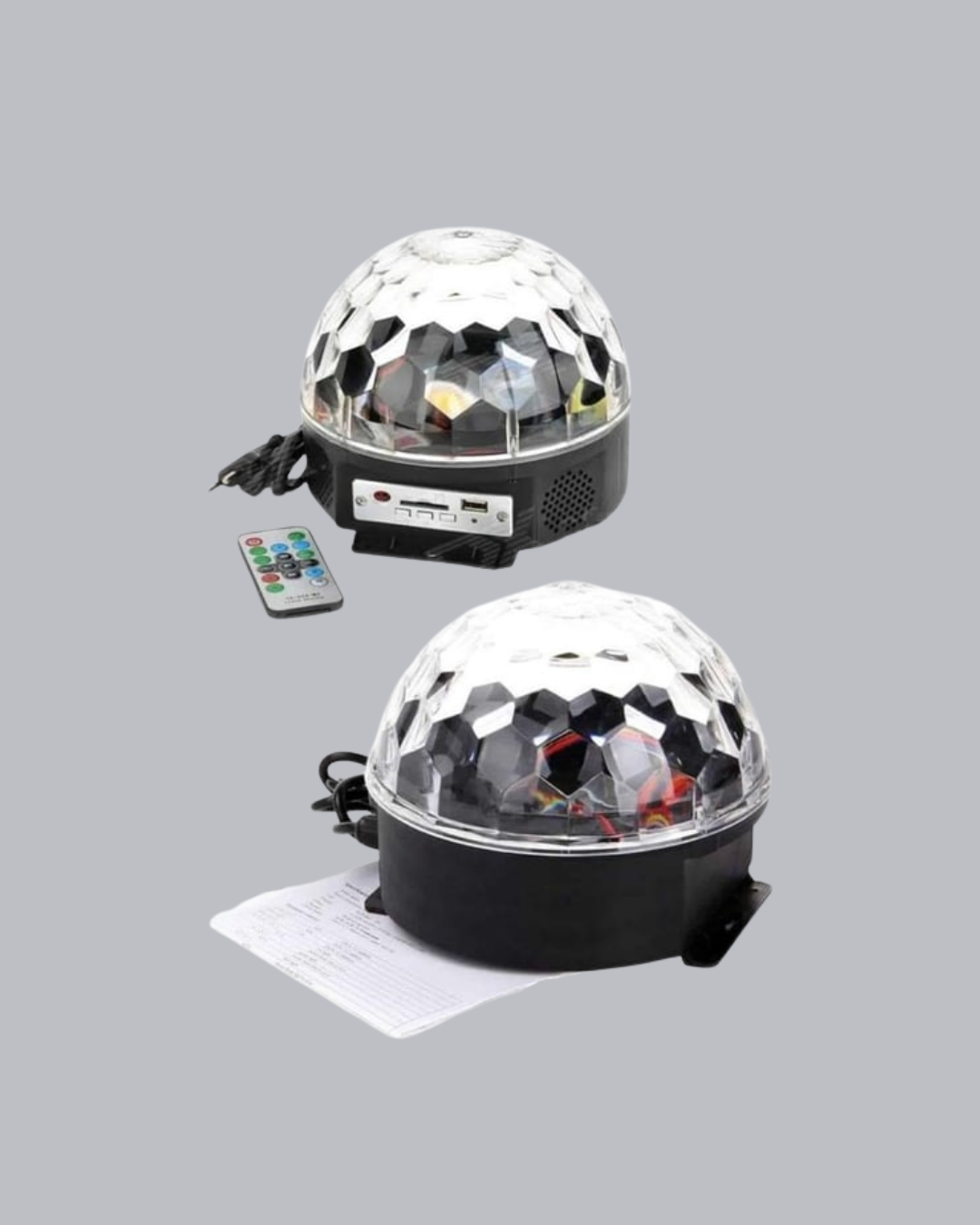 LED Disko Küresi Bluetooth Hoparlörlü Ritimle Senkronize Döner Işıklı - Lisinya