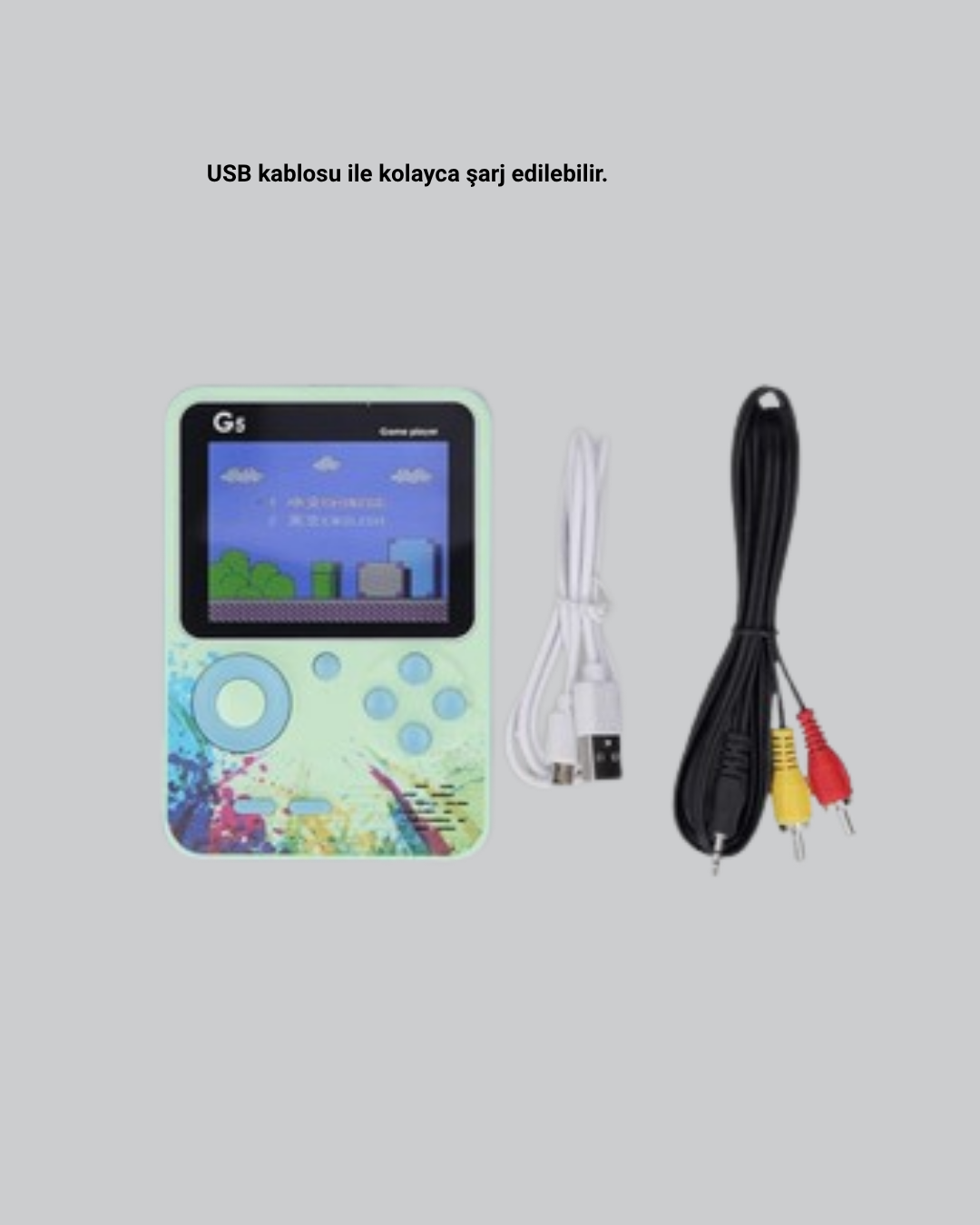 G5 Taşınabilir Retro Game Box 500 Oyunlu Şarjlı Mini Oyun Konsolu - Lisinya