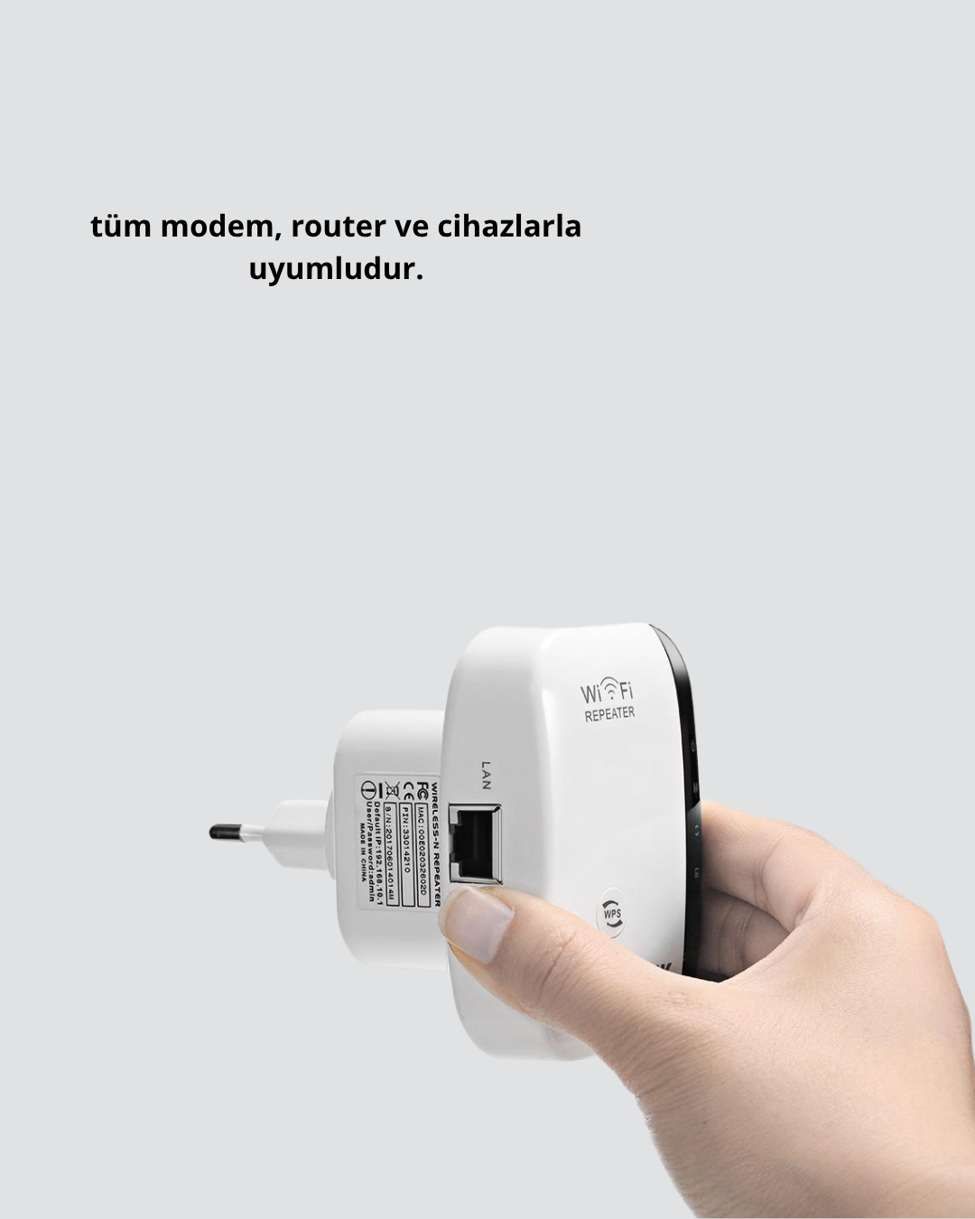 2.4G WiFi Sinyal Çoğaltıcı Router Genişletici Güçlü Antenli - Lisinya