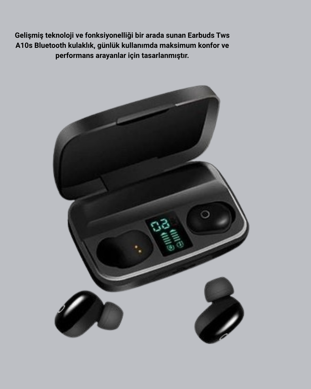 A10s Kablosuz Kulaklık  Çipli Uzun Pil Ömürlü Dokunmatik - Lisinya