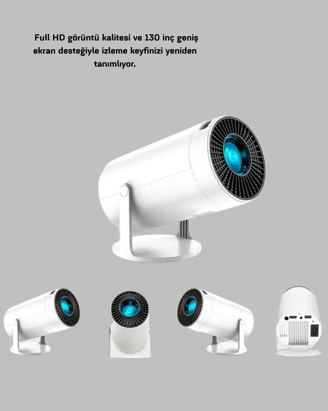 Kablosuz Bağlantılı Full HD Ev Sinema Projeksiyonu 160 ANSI Lümen - Lisinya Kablosuz Bağlantılı Full HD Ev Sinema Projeksiyonu 160 ANSI Lümen - Lisinya