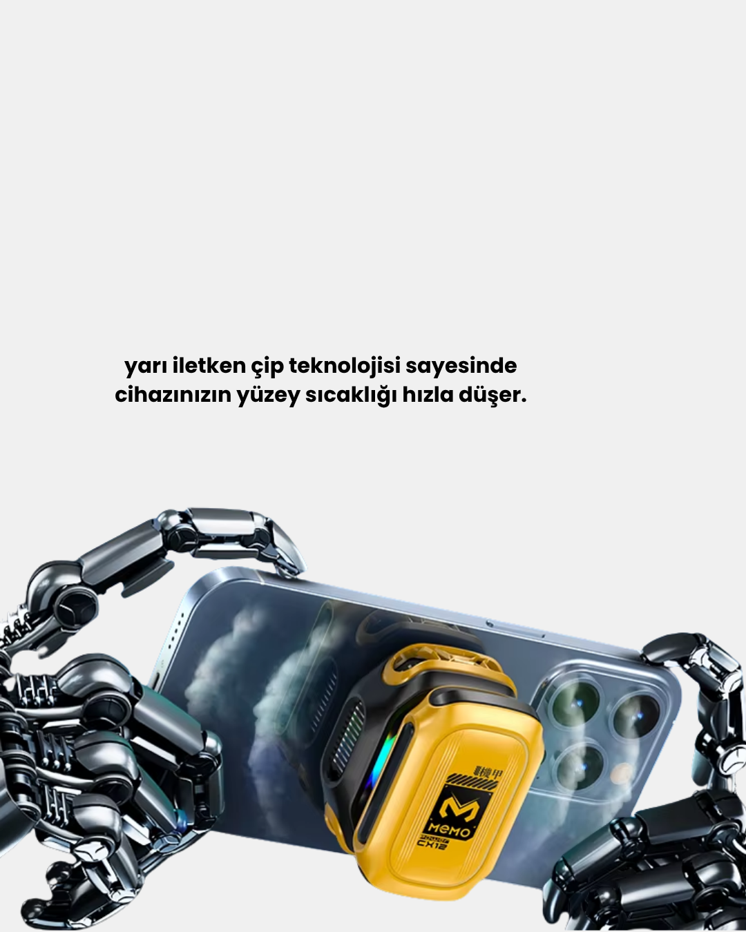 CX12 Telefon Soğutucu TEC Yarı İletken Hızlı Soğutma ve Yüksek Performanslı - Lisinya