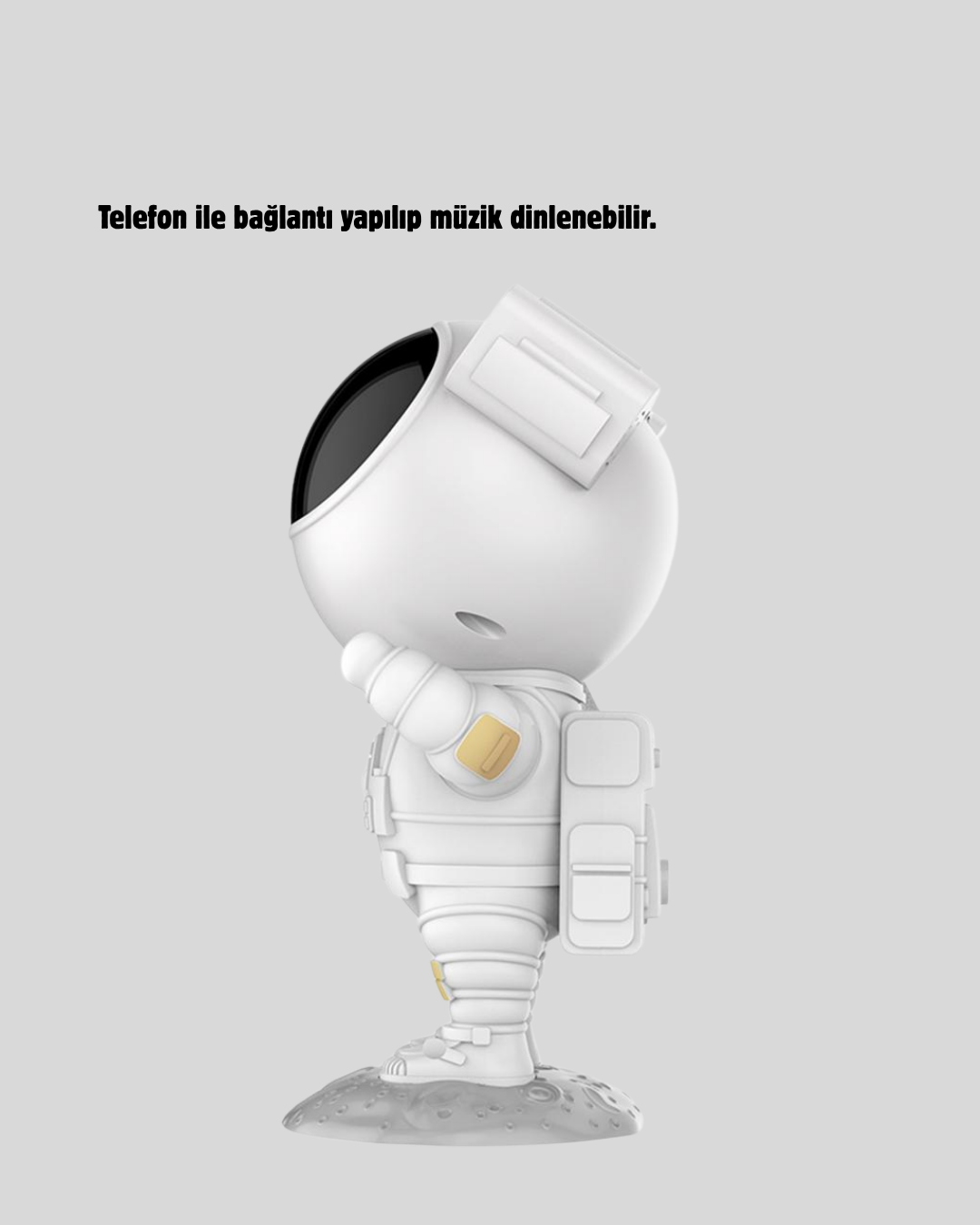 Astronot Projeksiyon Lambası Bluetooth Müzikli ve Uzaktan Kumandalı - Lisinya