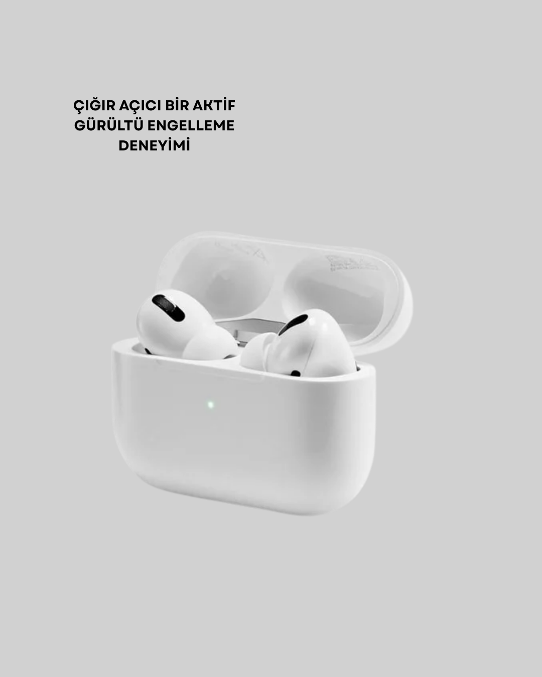 Aktif Gürültü Engelleyici Kablosuz Bluetooth Kulaklık – Şarj Kutulu, Uzun Ömürlü - Lisinya