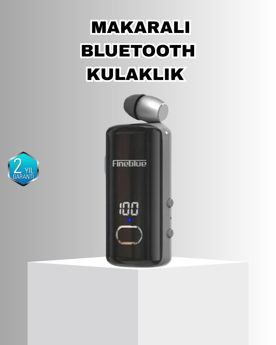 Bluetooth 5.3 Kablosuz Kulaklık Geri Çekilebilir Kablolu ve Ekranlı - Lisinya