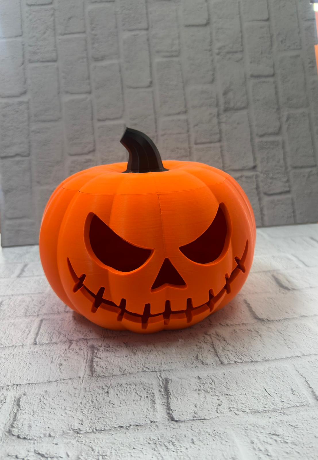 Kapaklı Balkabağı Dekor Kutusu 21×15 cm Halloween Temalı Saklama - Lisinya