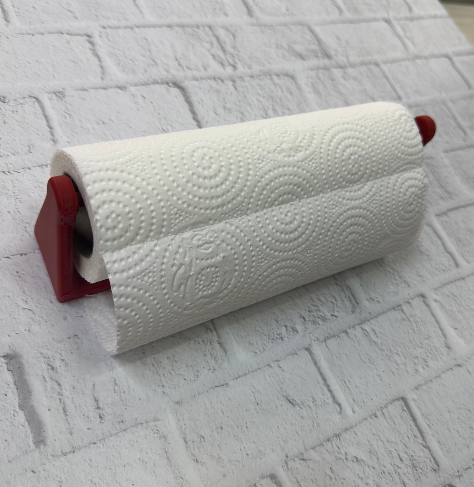 Kırmızı Peçete Tutucu Dayanıklı Duvar Tipi Kağıt Havlu Askısı - Lisinya