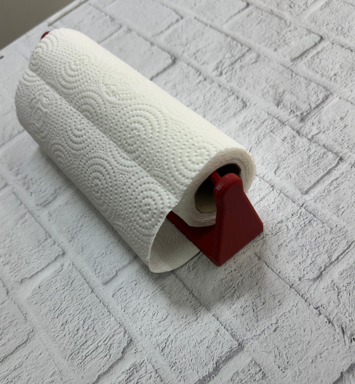 Kırmızı Peçete Tutucu Dayanıklı Duvar Tipi Kağıt Havlu Askısı - Lisinya