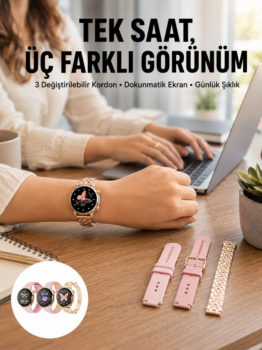 Akıllı Saat – Dokunmatik Ekran, Spor Modu ve Kalp Atış Sensörü - Lisinya Akıllı Saat – Dokunmatik Ekran, Spor Modu ve Kalp Atış Sensörü - Lisinya