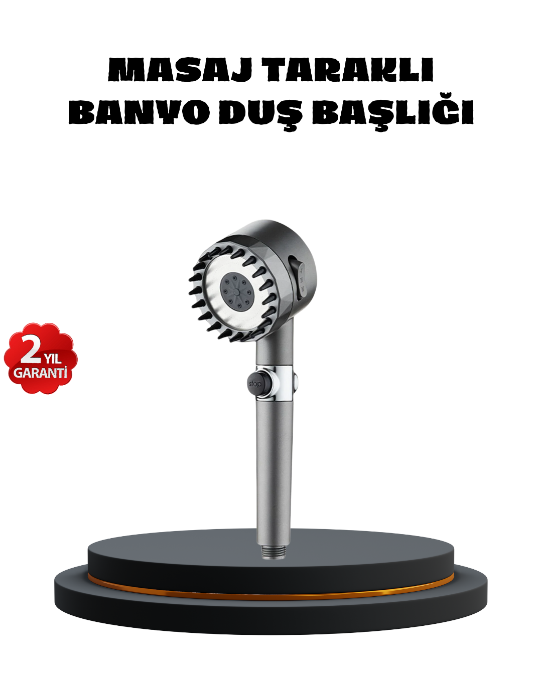 Masaj Uçlu Yüksek Basınçlı Duş Başlığı Spa Etkili - Lisinya