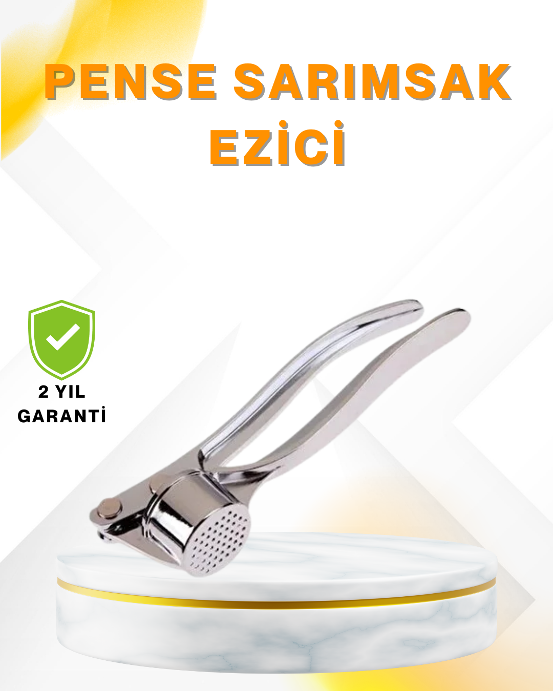 Metal Sarımsak Ezici Ergonomik Tutma ve Güçlü Presleme - Lisinya