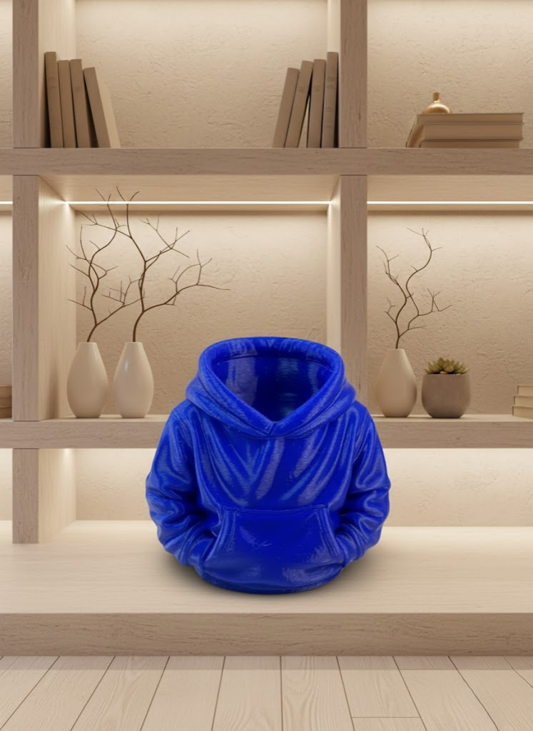 Lacivert Hoodie Kalemlik 10x10 cm Masa Üstü Düzenleyici - Lisinya