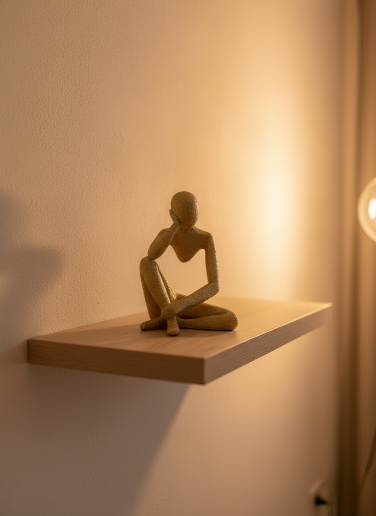 Dekoratif Sarı İnsan Figürü Modern Masa ve Raf Süsü - Lisinya