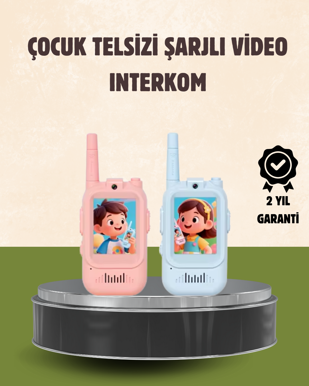 Görüntülü Walkie Talkie Çocuklar İçin Video İnterkomlu Oyuncak - Lisinya