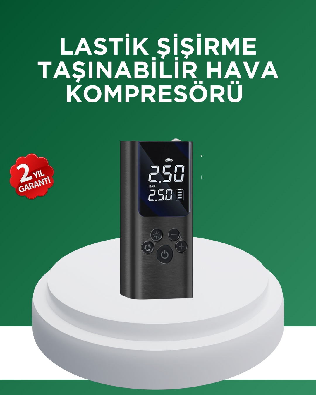 Dijital Lastik Pompası Çok Amaçlı Taşınabilir Kompresör - Lisinya