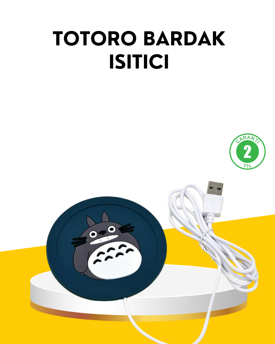 USB Isıtıcı Bardak Altlığı Totoro Desenli 45°–60° Sıcaklık Koruma - Lisinya