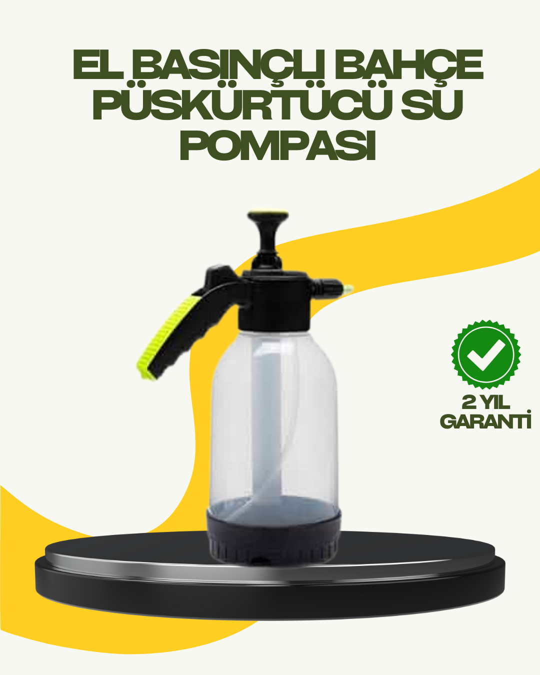 Manuel Basınçlı Köpük Püskürtücü Ayarlanabilir Nozullu 2 Litre Araba Yıkama - Lisinya