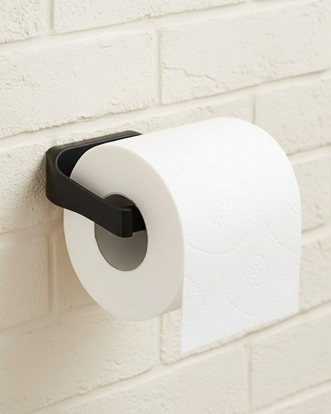Şık Tasarım Siyah Tuvalet Kağıdı Askılığı Peçetelik - Lisinya