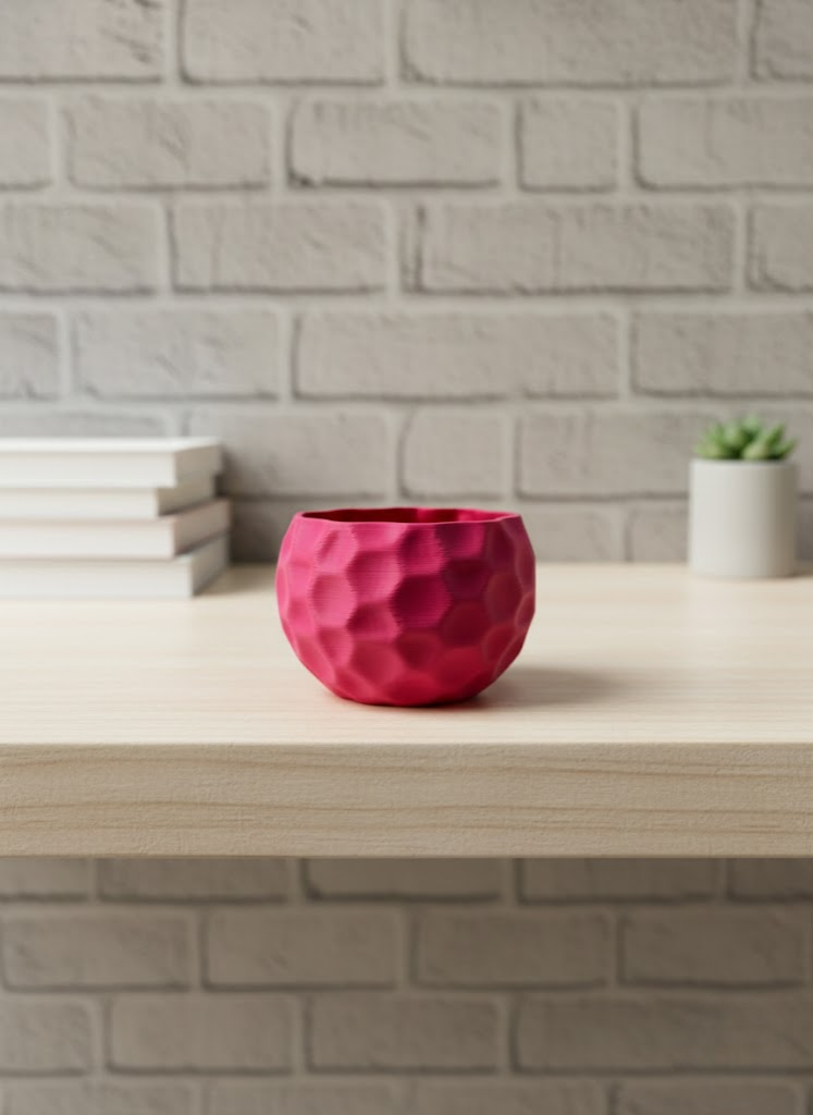 Mini Mor Dekoratif Saksı 5 cm Modern Masaüstü Bitki Saksısı - Lisinya