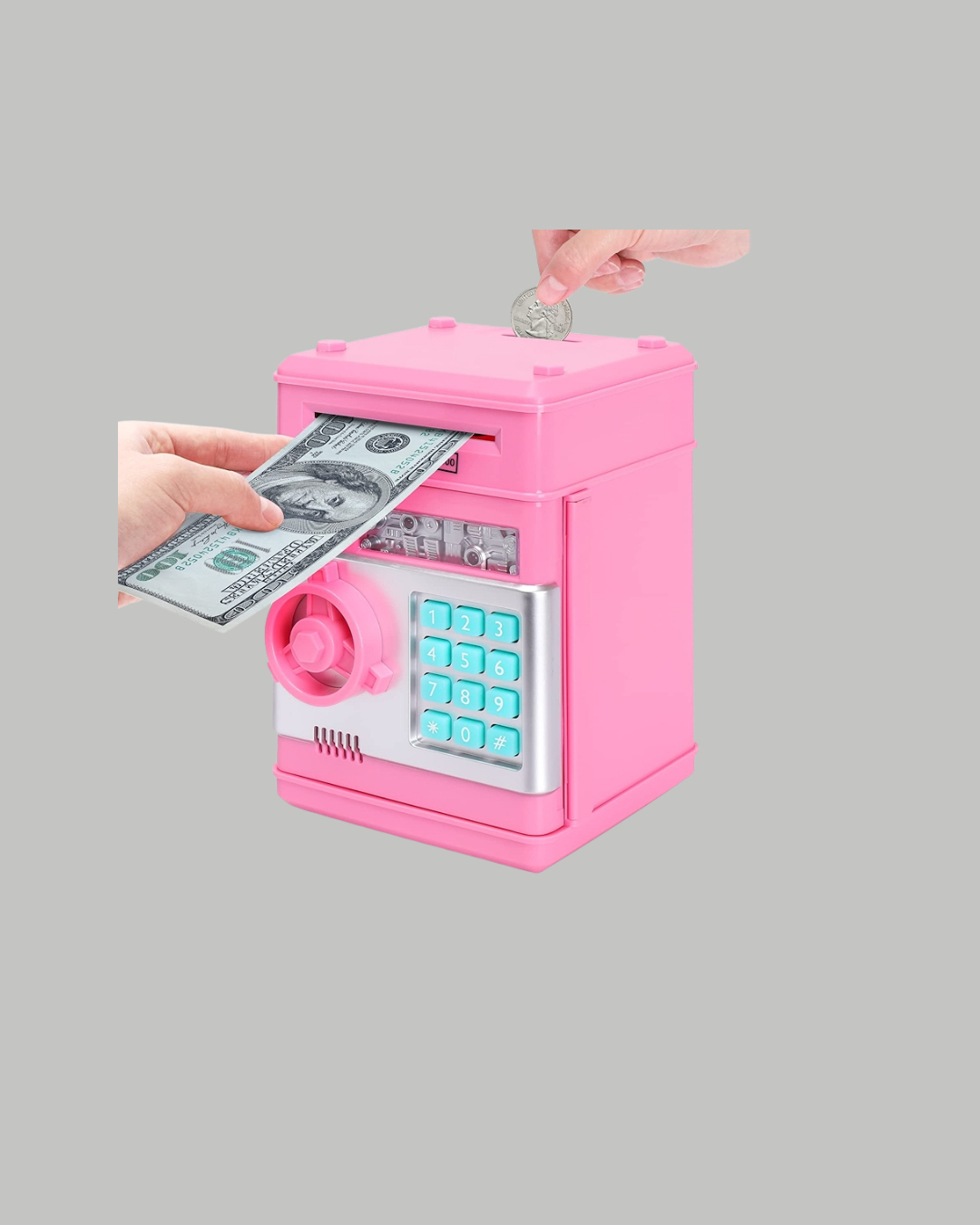 Büyük Hazneli Şifreli Para Tasarruf Kumbarası - Lisinya