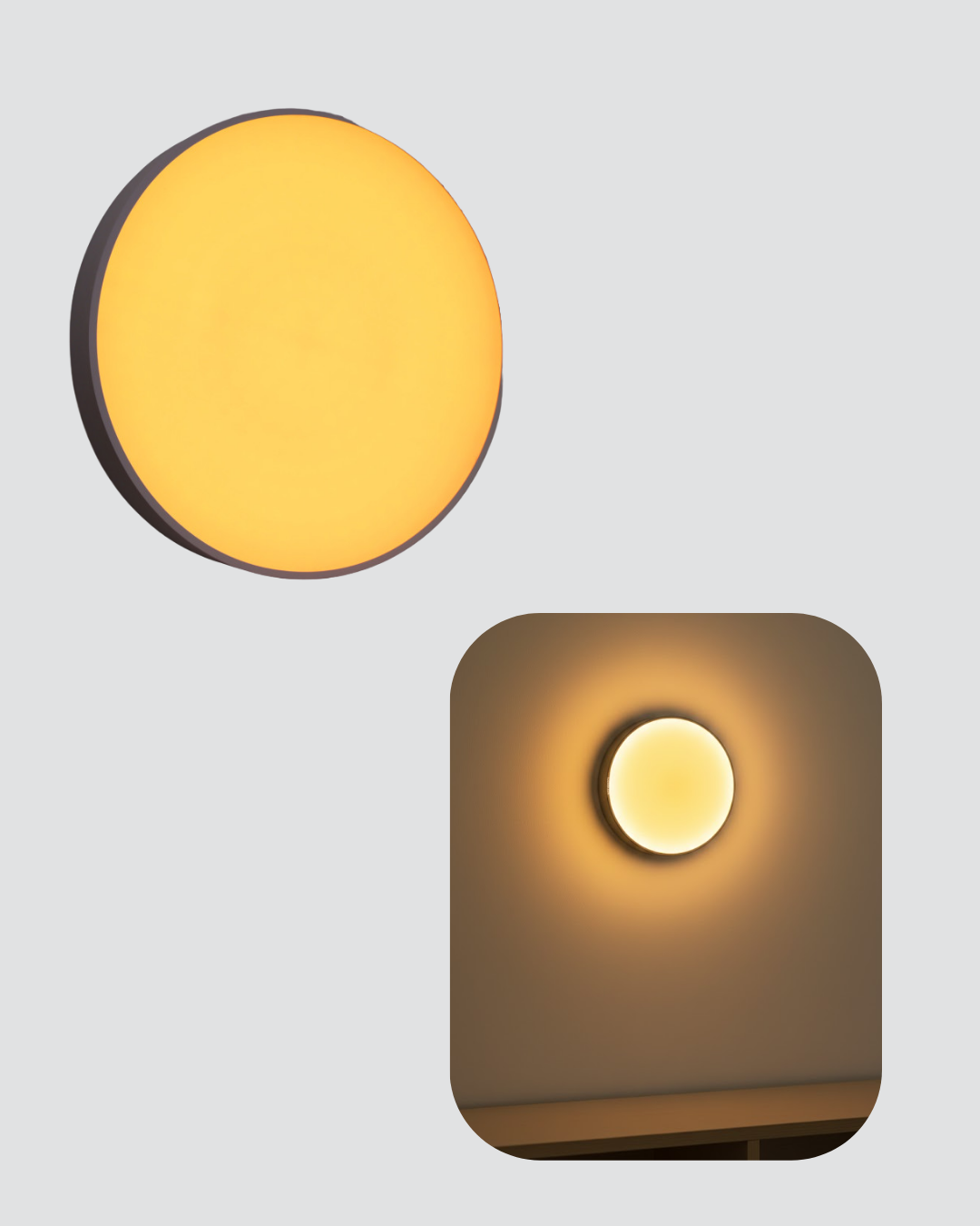 LED Hareket Sensörlü Gece Lambası Kablosuz Duvar Tipi - Lisinya